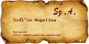 Szűcs Angelina névjegykártya